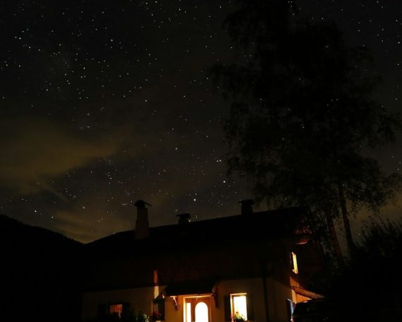 lighted house light